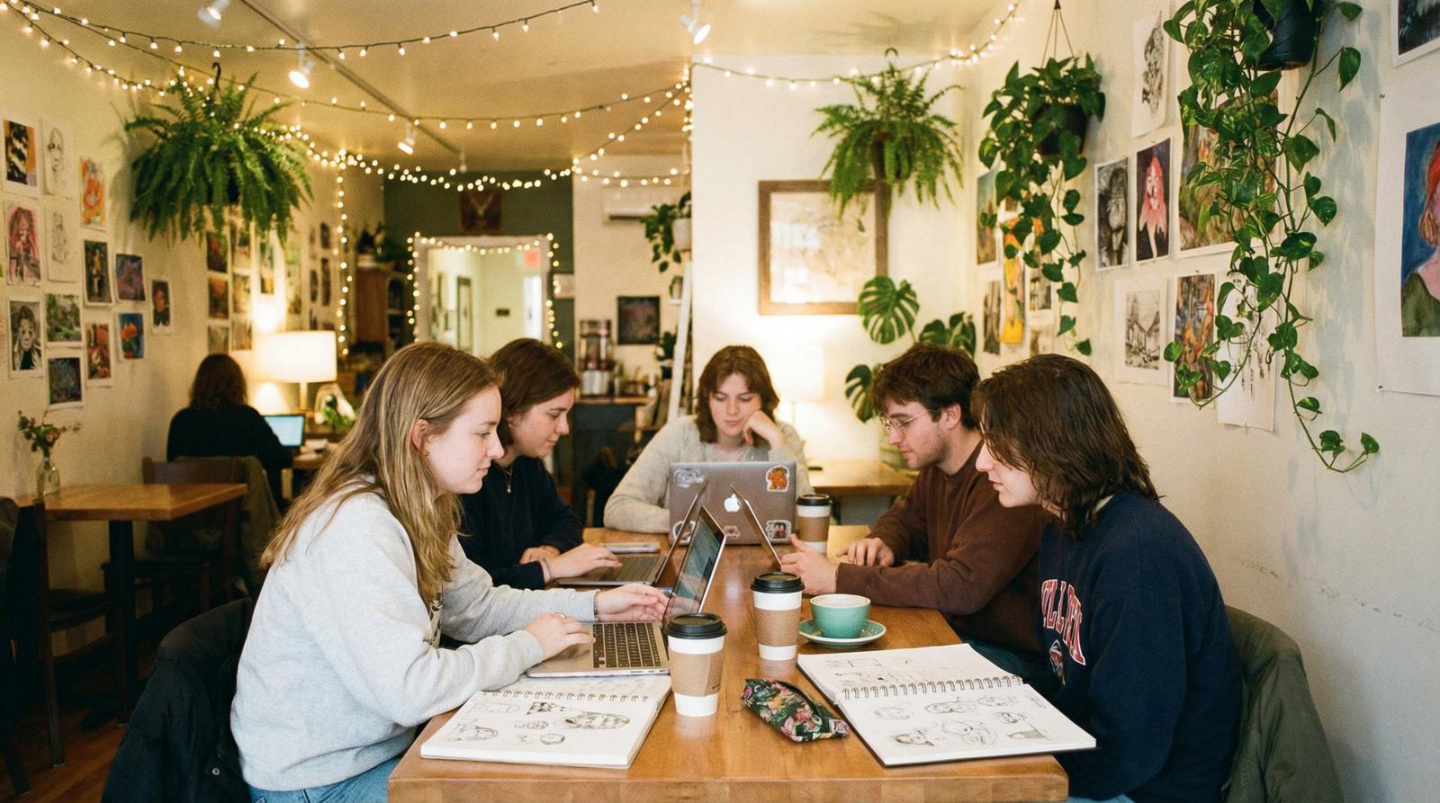 黑料创意-咖啡馆灵感碰撞传媒